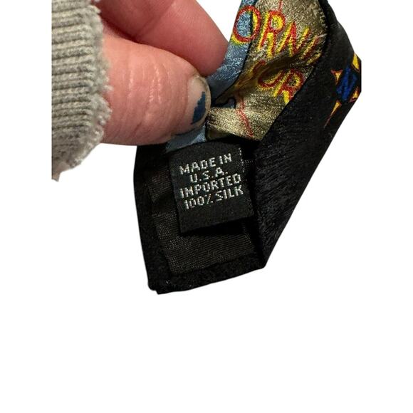 Endangered Species Baja Coast California Joshua Tree Park Vintage Necktie Silk - Picture 6 of 7